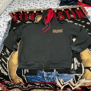 AC/DC Black Hoodie size large 2004